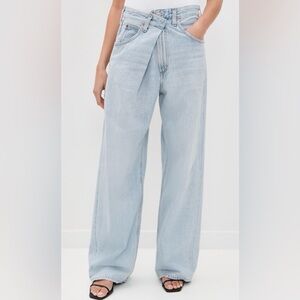 NWT AGOLDE Vana Fold Jeans in Spark